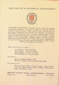 Edicions de la Residència d'estudiants